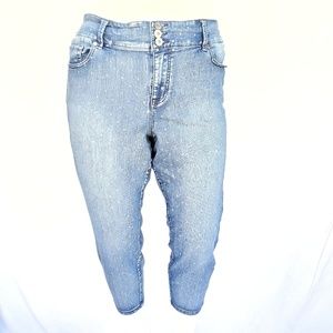 Torrid Faded Polka Dot Jegging Jeans